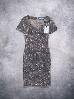 BLUMARINE  Metallic Floral ~2012 Y2K Luxury Italian Cocktail Dress RRP1200$+